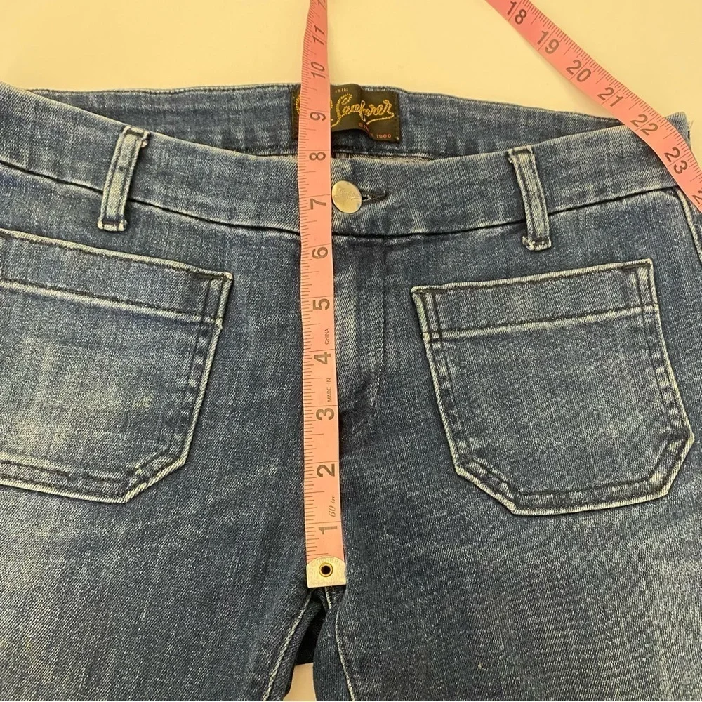 Seafarer || Lord Jim Cropped Jeans Cutout Detail in Blue 27_9